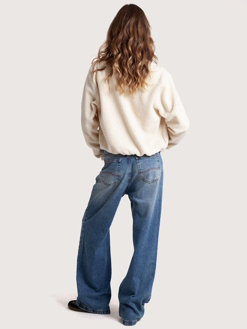 Jaqueta Off White Hang Loose Sherpa Type
