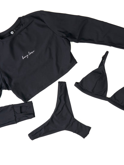 Triquíni Preto Hang Loose Sunny