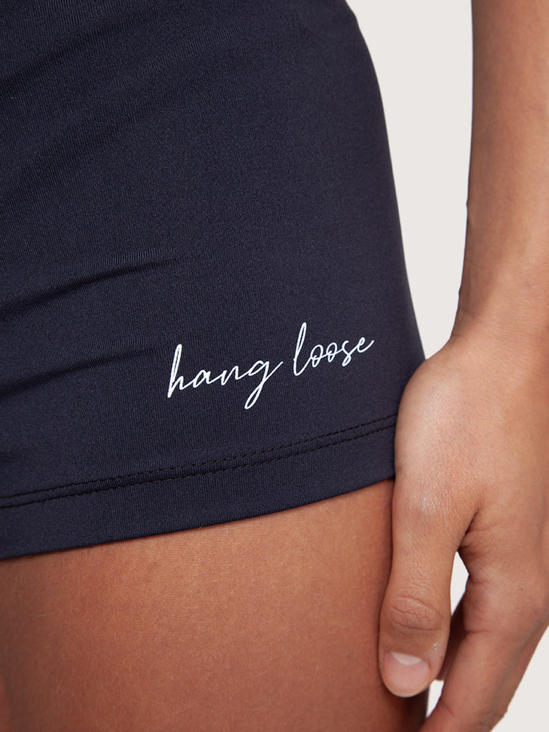 Shorts Preto Ajustado Hang Loose Soleil