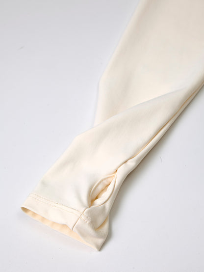 Maiô Manga Longa Branco Estampado Hang Loose Vicky