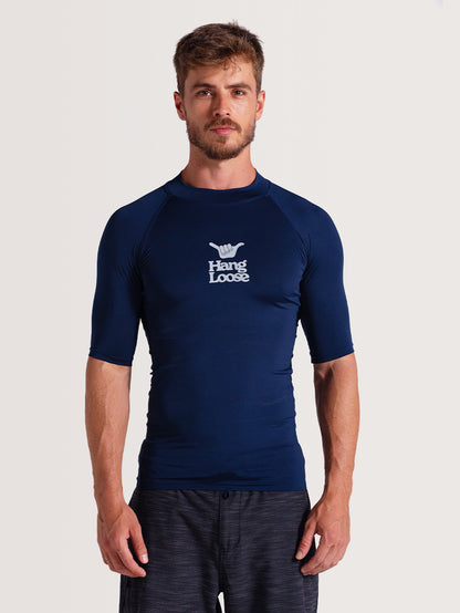 Camiseta Surf Basic Short Hang Loose Marinho