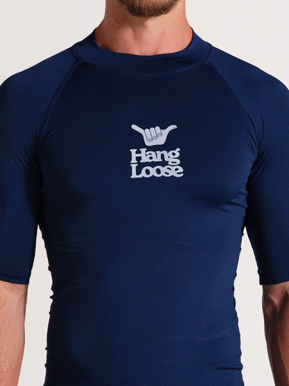 Camiseta Surf Basic Short Hang Loose Marinho