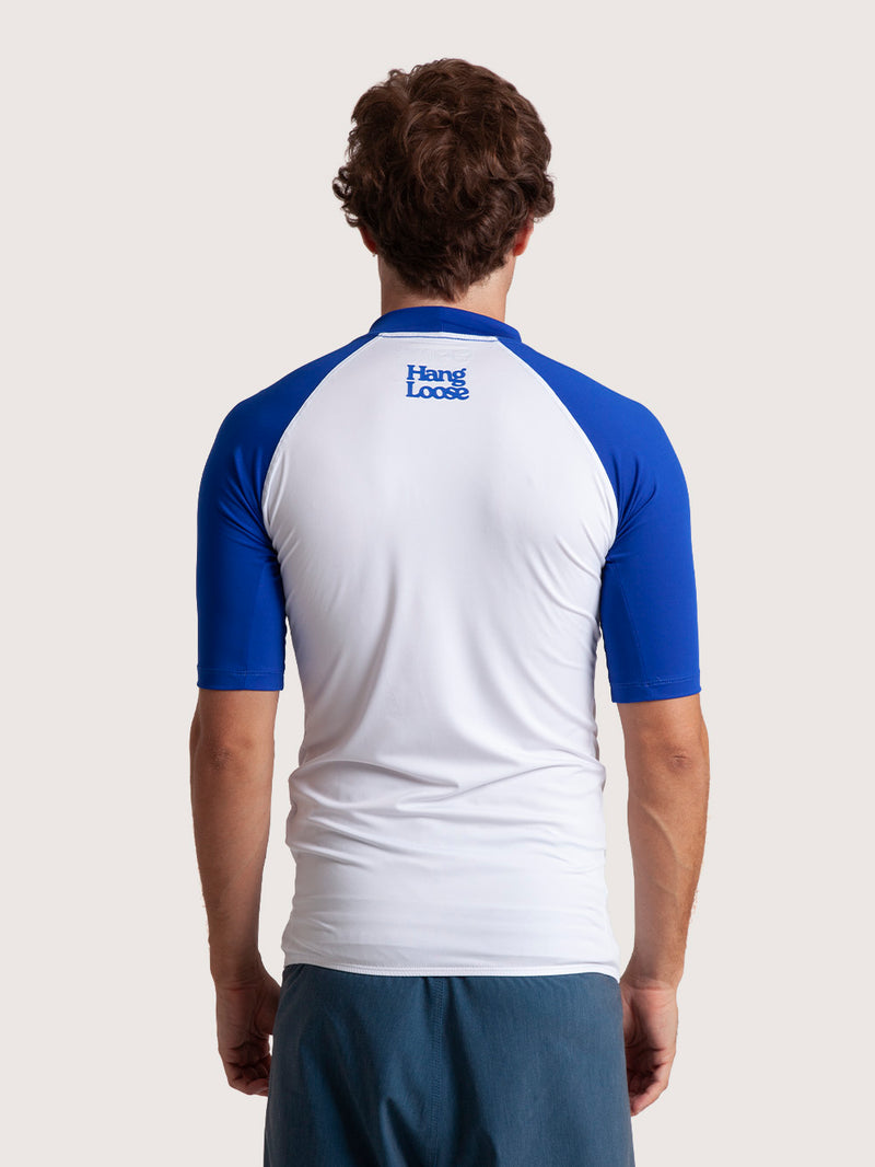 Camiseta Surf Branca Manga Curta Hang Loose Pro II