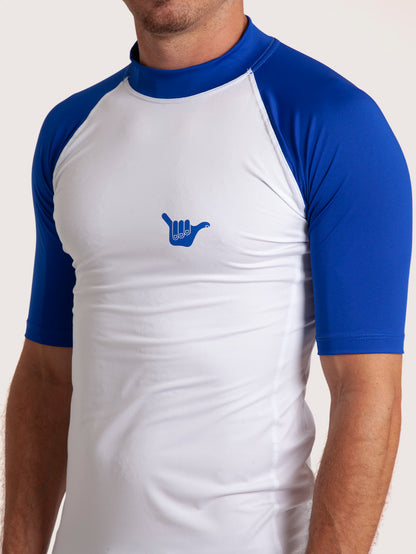 Camiseta Surf Branca Manga Curta Hang Loose Pro II