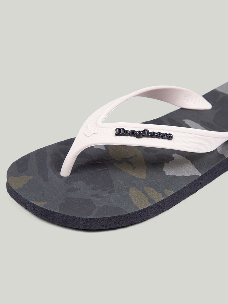 Chinelo Camuflado Preto Hang Loose Camo