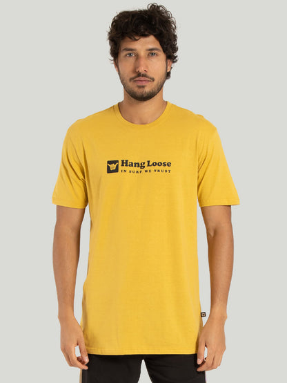 Camiseta Hang Loose Logomini Amarelo