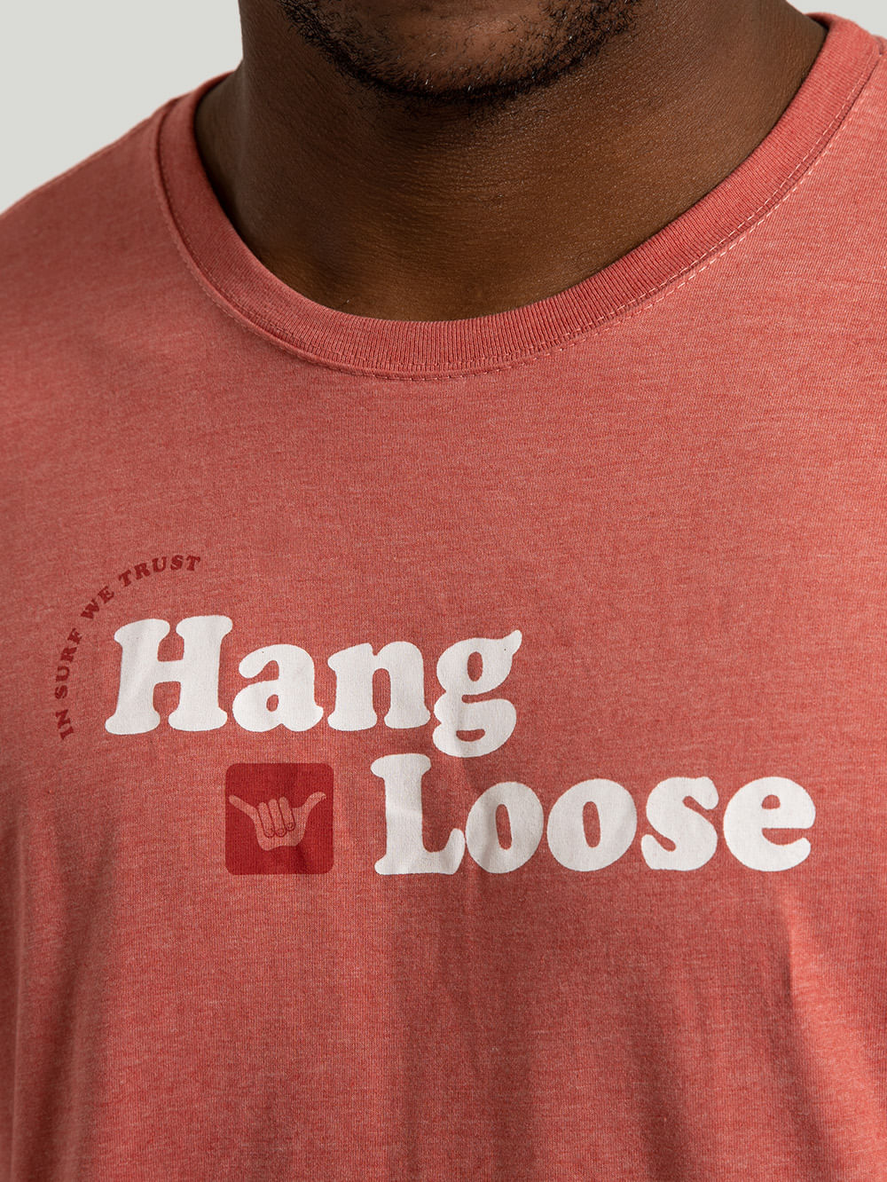 Camiseta Hang Loose Round Vermelha