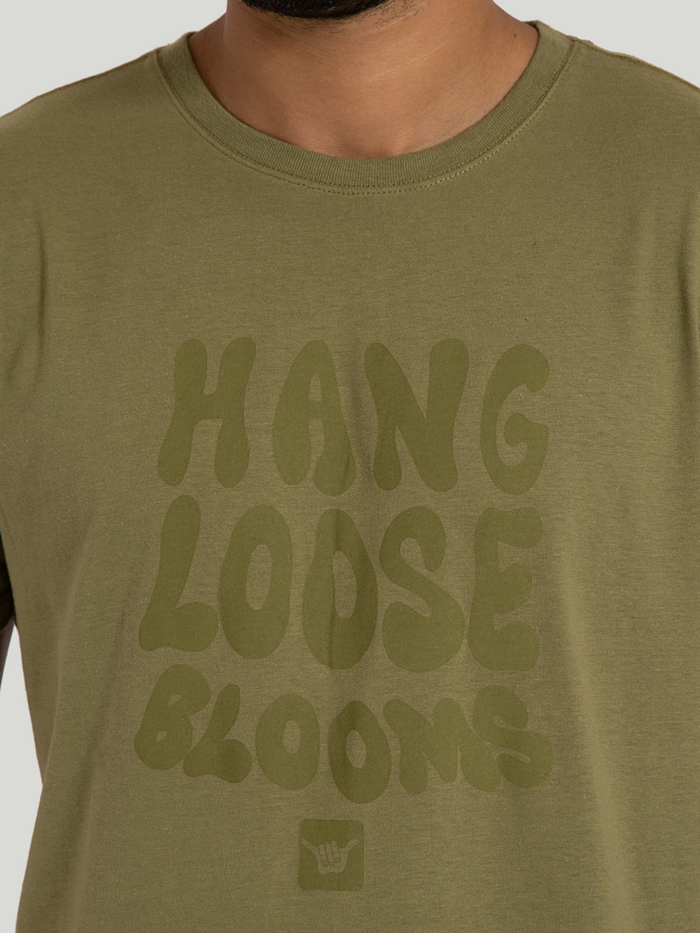 Camiseta Hang Loose Blooms Oliva