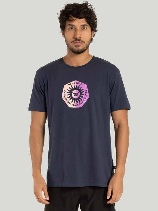 Camiseta Hang Loose Coaster Azul Marinho