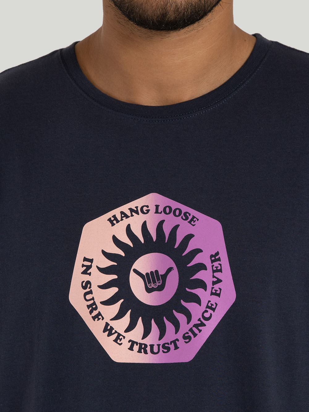 Camiseta Hang Loose Coaster Azul Marinho