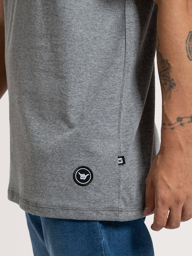 Camiseta Hang Loose Clean Cinza