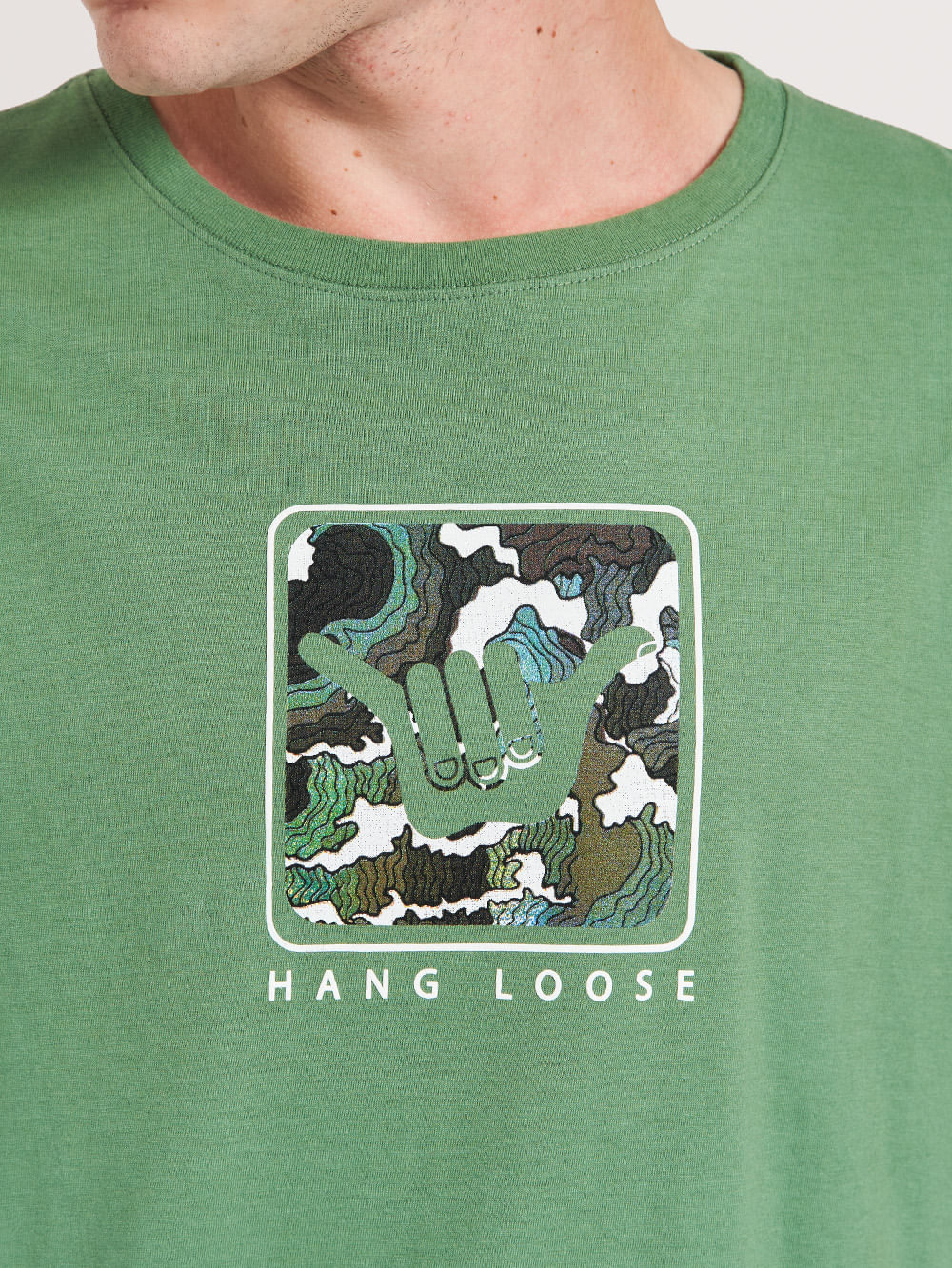 Camiseta Hang Loose Waves Verde