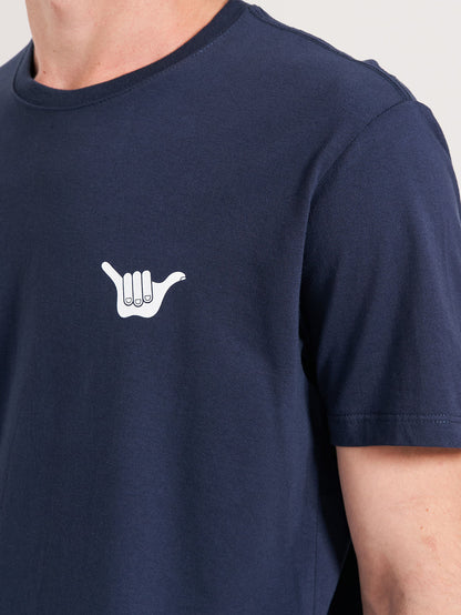 Camiseta Hang Loose Crab Marinho