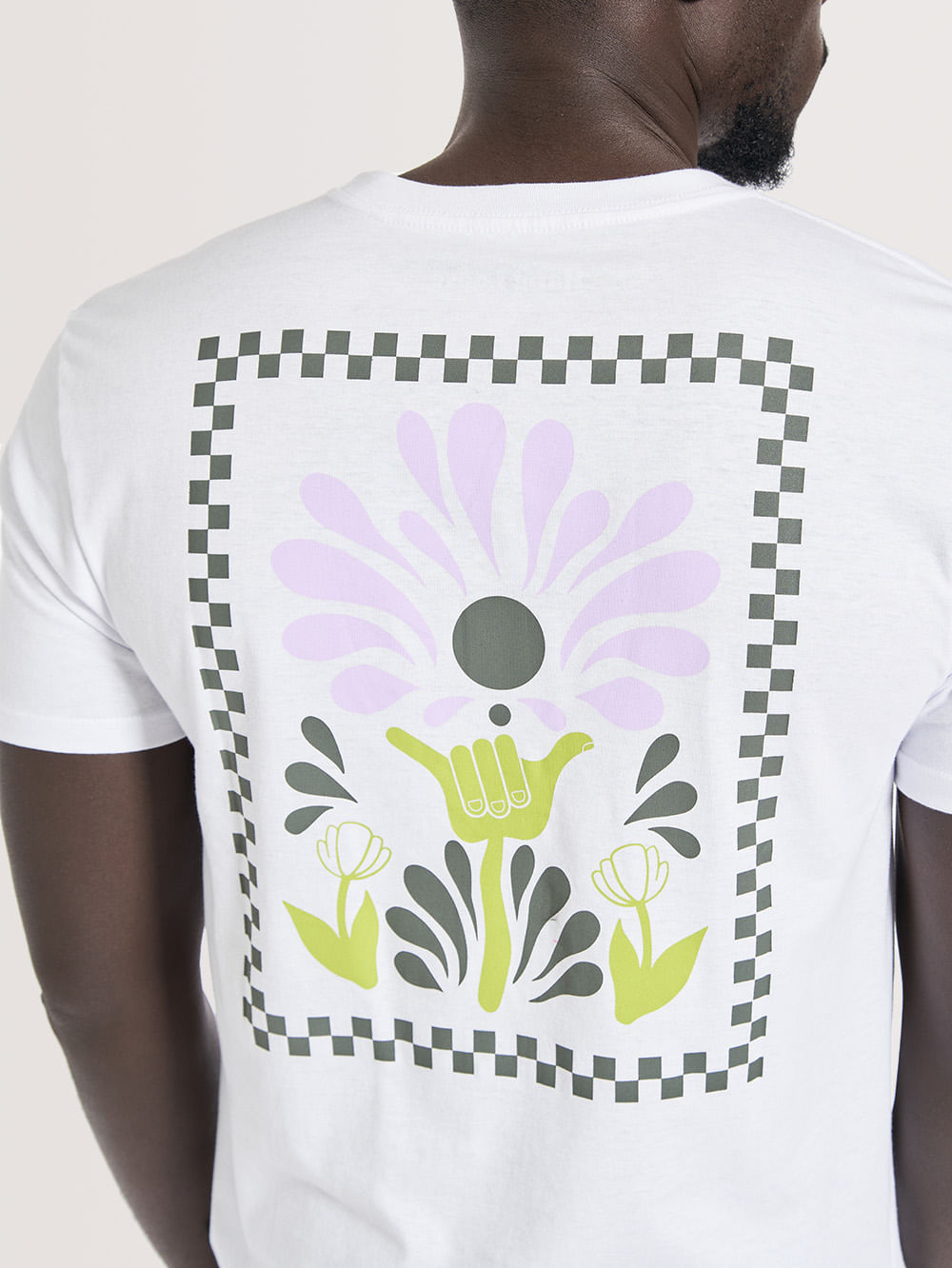 Camiseta Hang Loose Flowerpower Branca