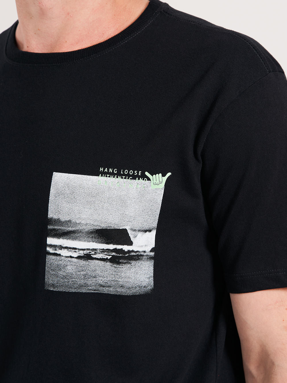 Camiseta hang sale loose preta