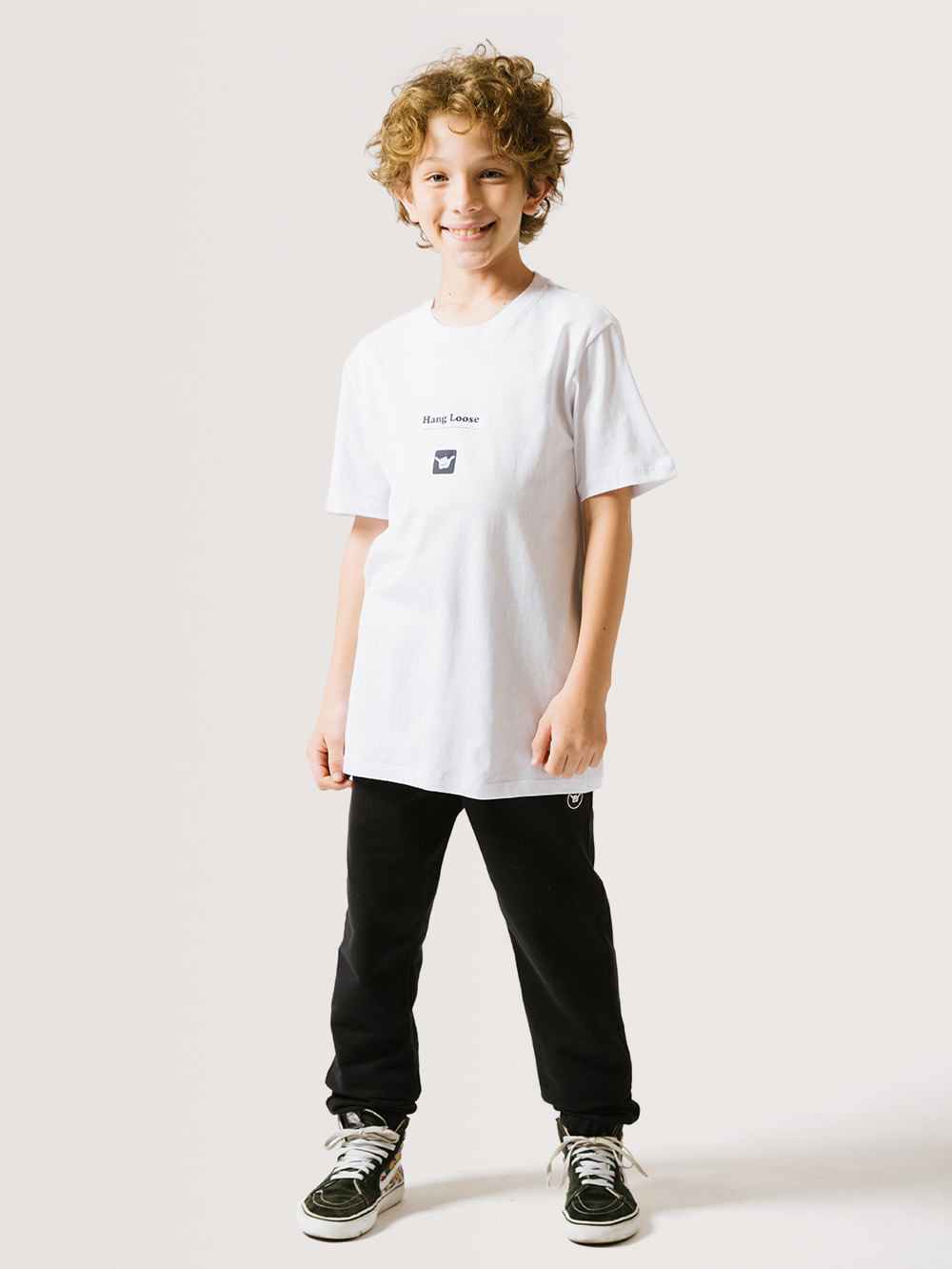 Camiseta Hang Loose Simple Juvenil Branca