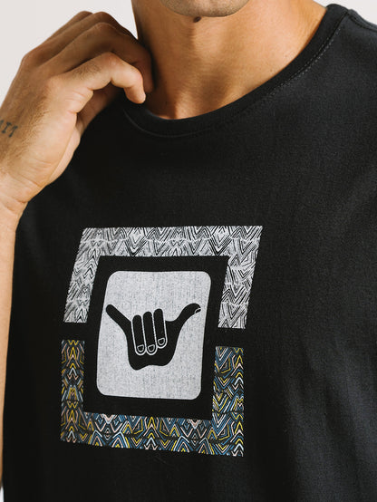 Camiseta Hang Loose Logosquare Preta