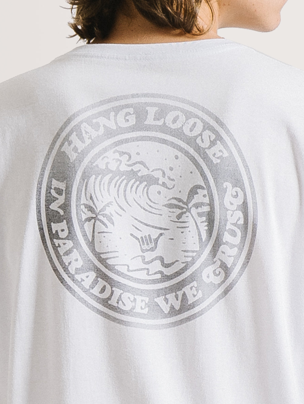 Camiseta Hang Loose Paradise Branca