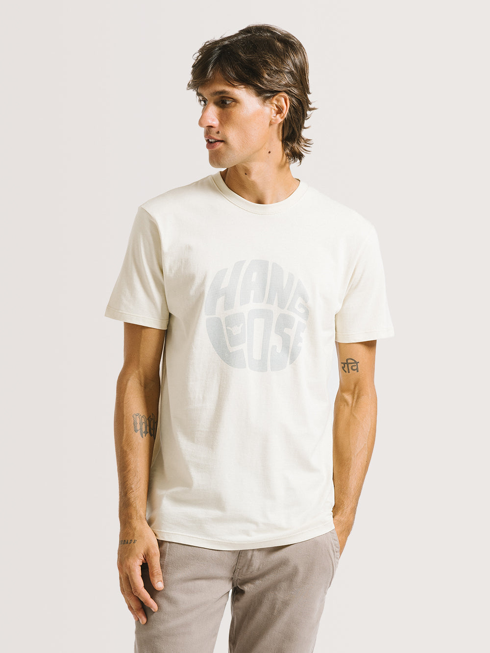 Camiseta Hang Loose Rounded Off White