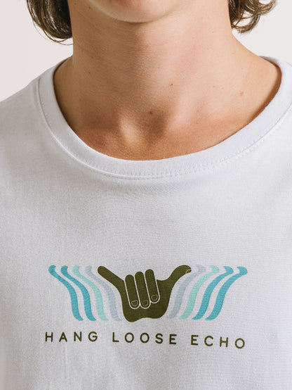 Camiseta Hang Loose Echo Branca