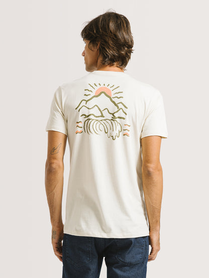 Camiseta Hang Loose Mountain Off White