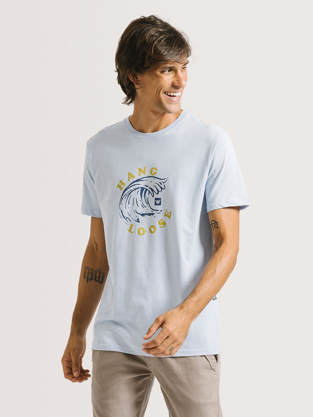 Camiseta Hang Loose Wipeout Azul Lillac