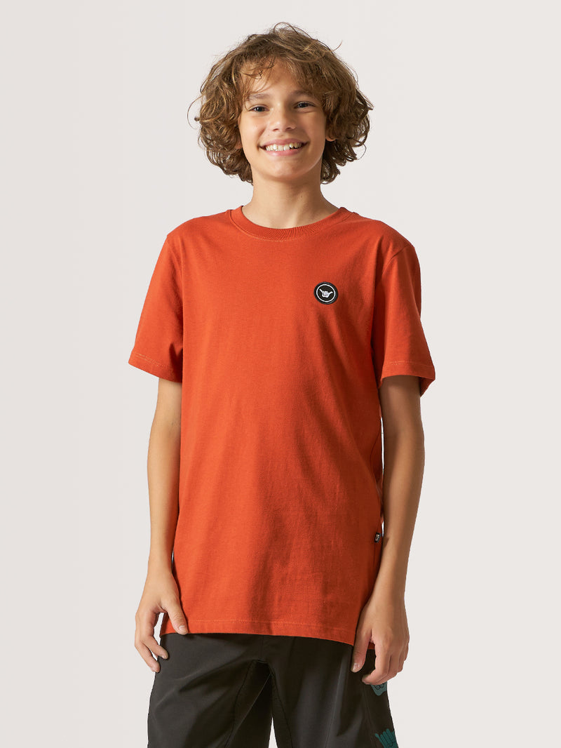 Camiseta Juvenil Hang Loose Logolabel Vermelha