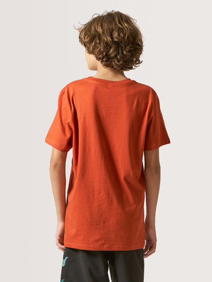 Camiseta Juvenil Hang Loose Logolabel Vermelha