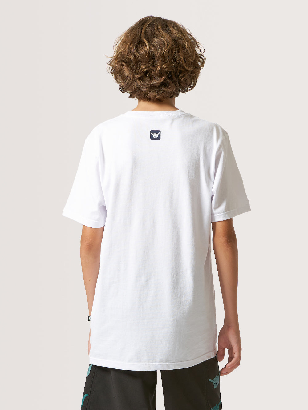 Camiseta Juvenil Hang Loose Aloha Branca
