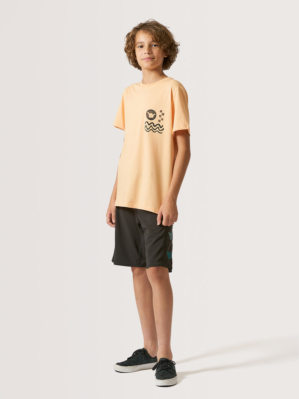 Camiseta Juvenil Hang Loose Elements Coral