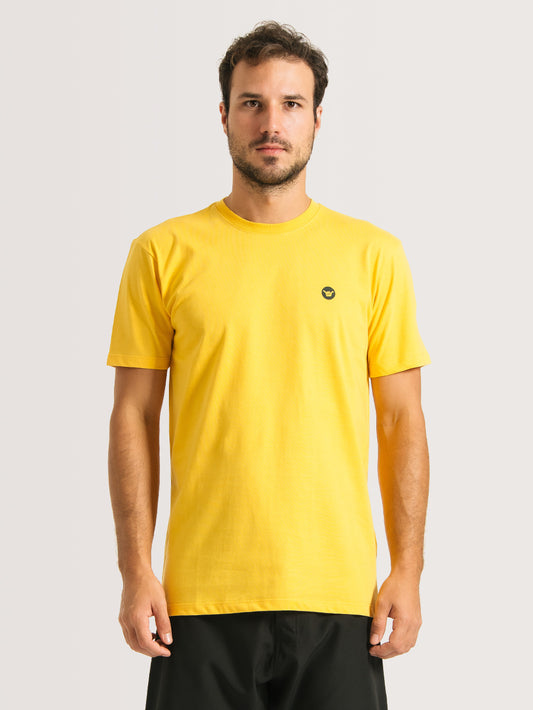 Camiseta Hang Loose  Minilogo G Amarelo