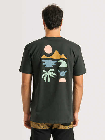 Camiseta Hang Loose  Elements Chumbo