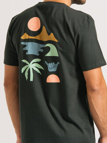 Camiseta Hang Loose  Elements Chumbo