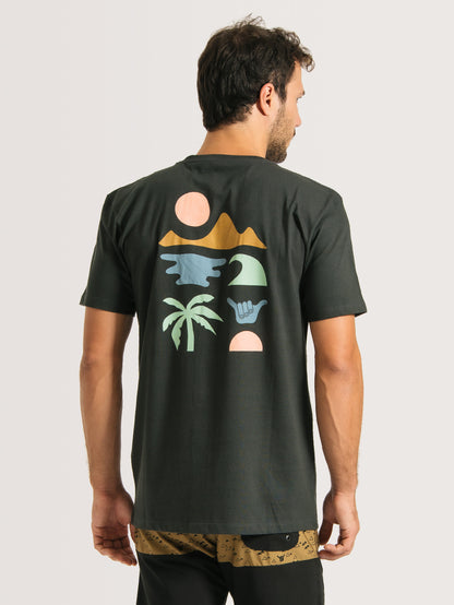 Camiseta Hang Loose  Elements Chumbo