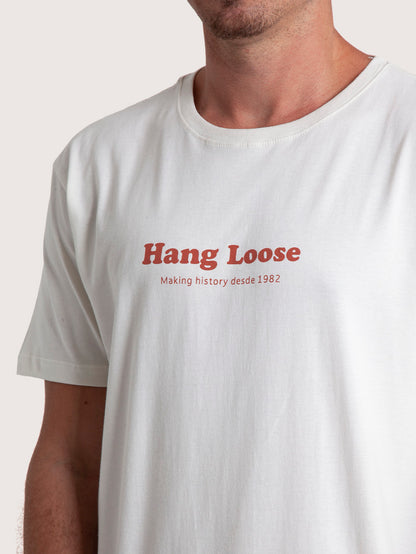 Camiseta Hang Loose Seashield Off White