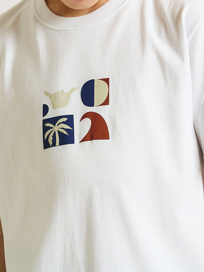 Camiseta Hang Loose Juvenil Lifestyle Branco