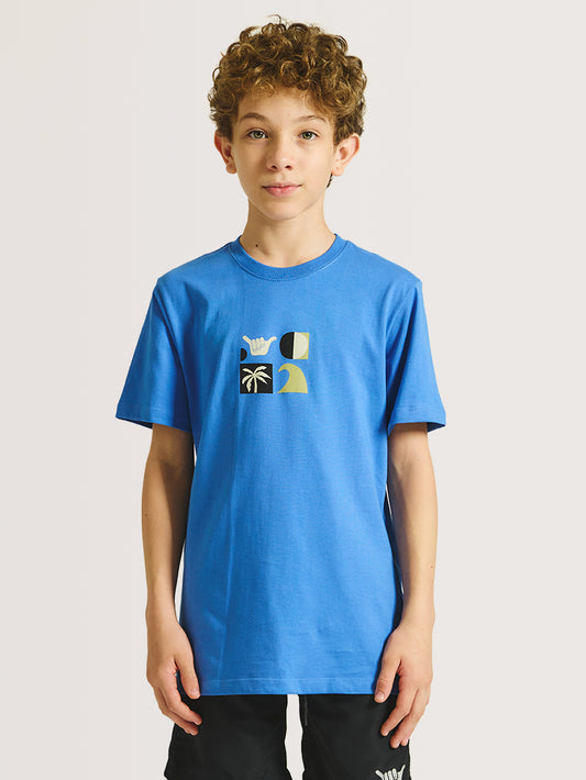 Camiseta Hang Loose Juvenil Lifestyle Azul