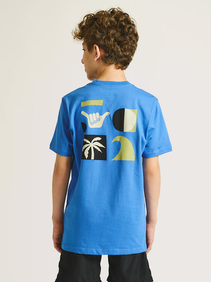 Camiseta Hang Loose Juvenil Lifestyle Azul