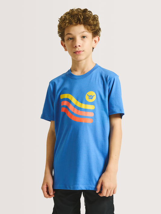 Camiseta Hang Loose Juvenil Sol Azul | Hang Loose Brasil