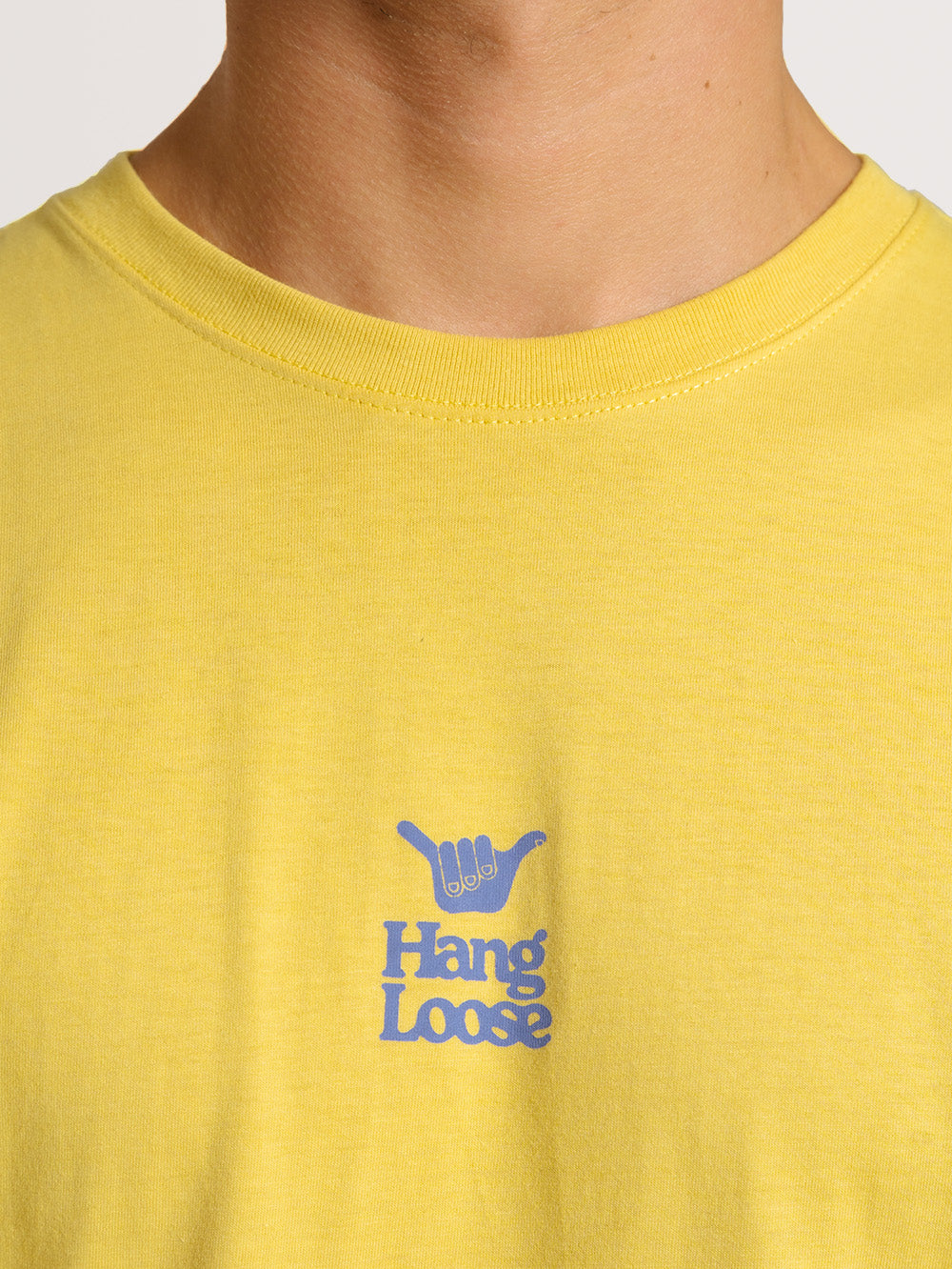 Camiseta Hang Loose Logblock Amarelo