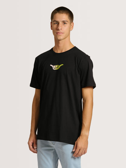 Camiseta Hang Loose Logo 90 Preto