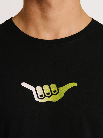 Camiseta Hang Loose Logo 90 Preto