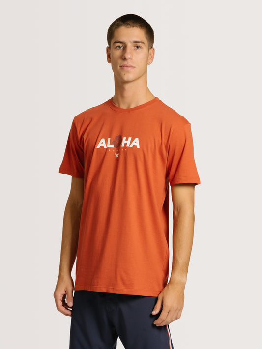 Camiseta Hang Loose Oahu Vermelho