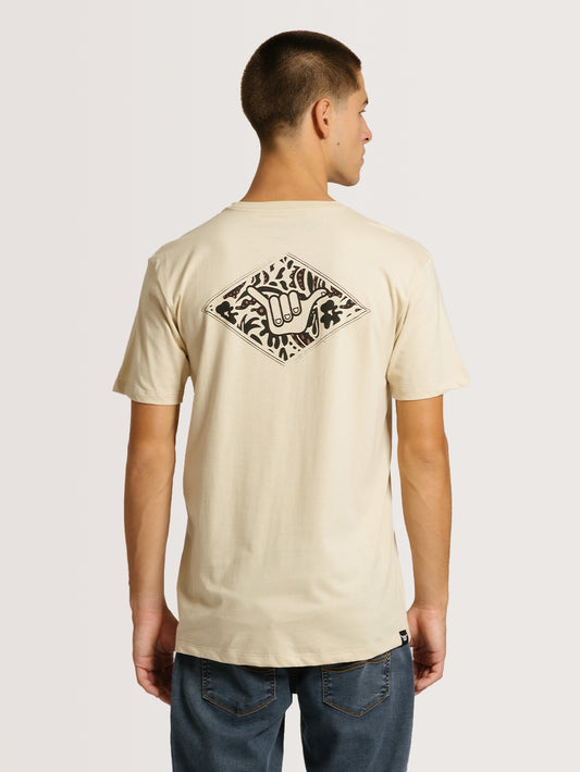 Camiseta Hang Loose Leaflogo Areia