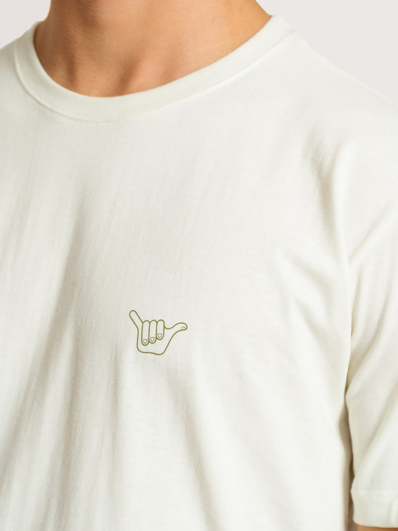 Camiseta Hang Loose Leaflogo Off White