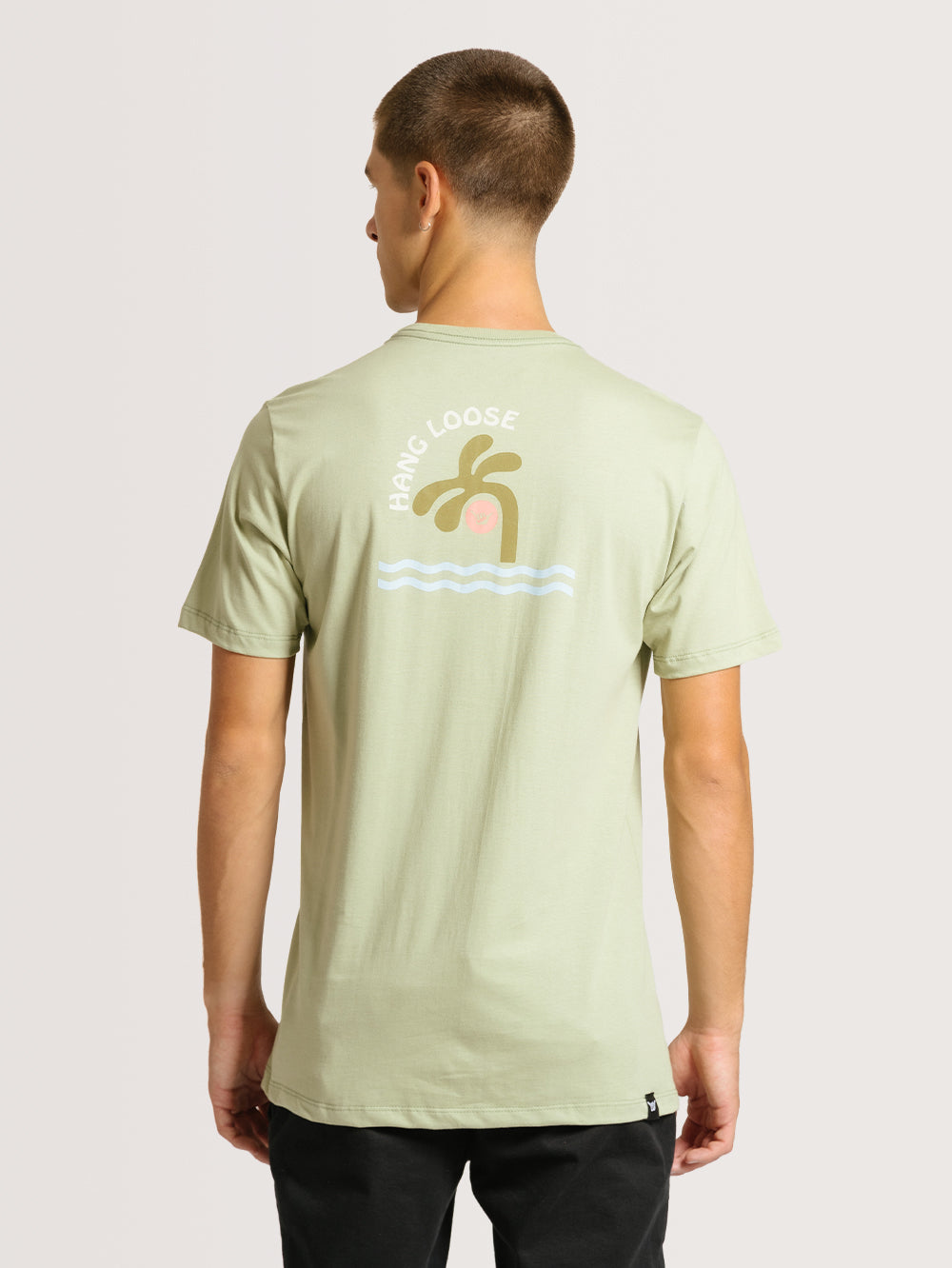 Camiseta Hang Loose Palms Verde Claro