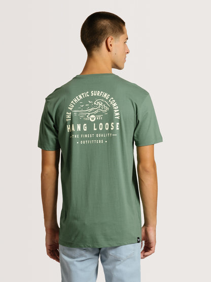 Camiseta Hang Loose Wave Verde