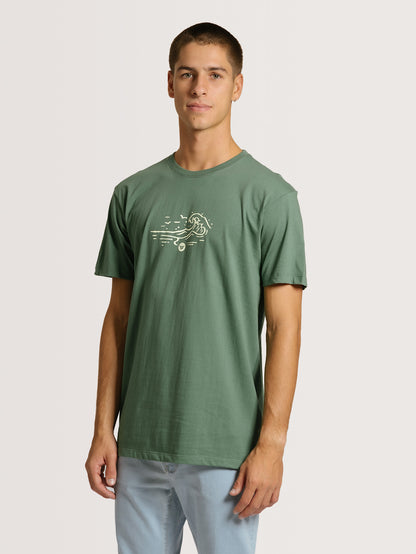 Camiseta Hang Loose Wave Verde