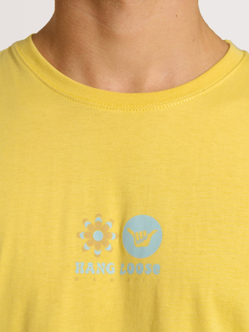 Camiseta Hang Loose Hypno Amarelo