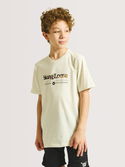 Camiseta Hang Loose Juvenil Camotypo Off White